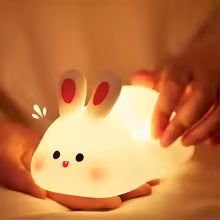Rabbit Silicone Night Light – Cute Touch Lamp for Kids & Room Decor
