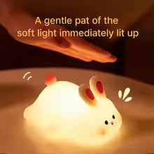 Rabbit Silicone Night Light – Cute Touch Lamp for Kids & Room Decor